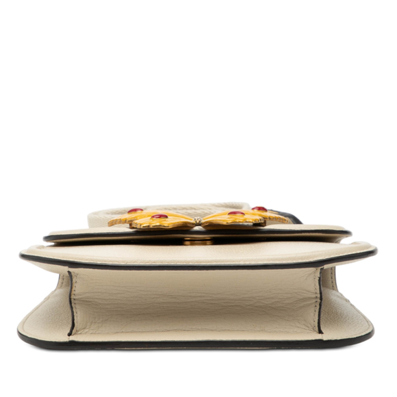 Pre-Loved Gucci Small Calfskin Web Linea Butterfly Totem Crossbody - Picture 3 of 7